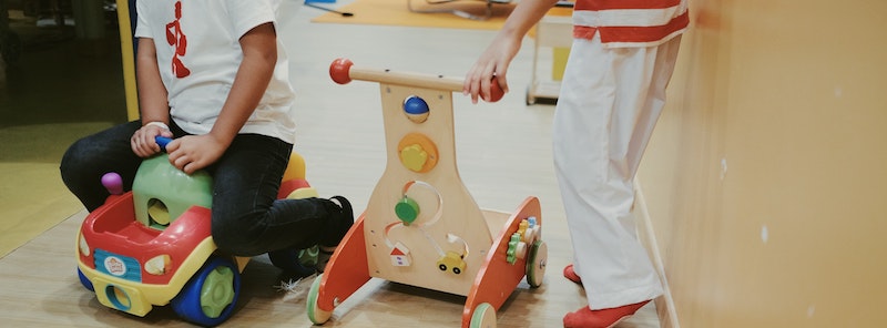 children playing with toys indoors